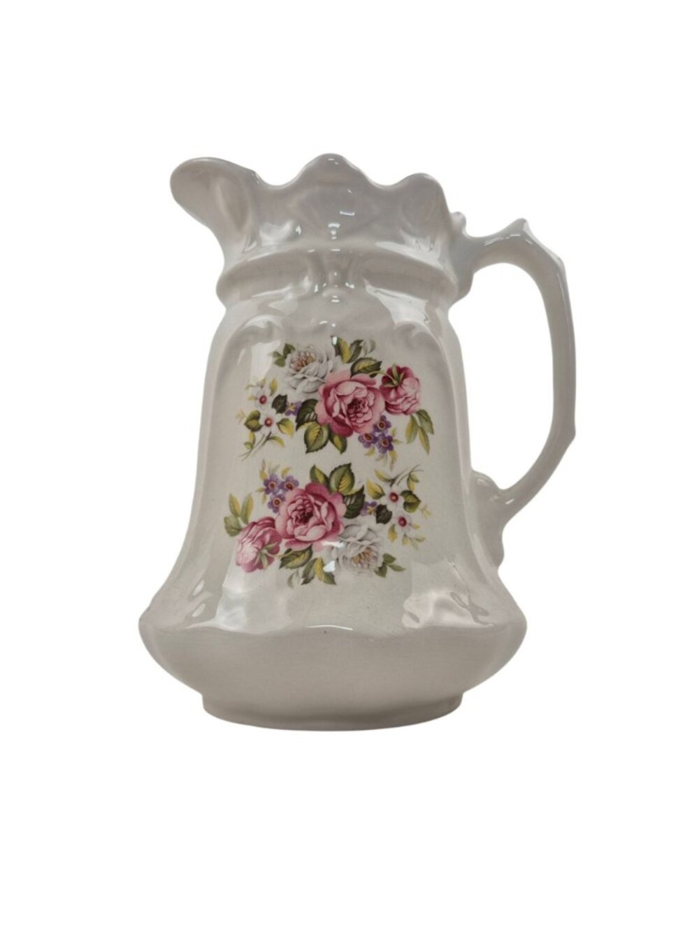 Old Foley James Kent Pitcher Harmony Rose Staffordshire Vintage Ceramic Floral - Picture 4 of 11